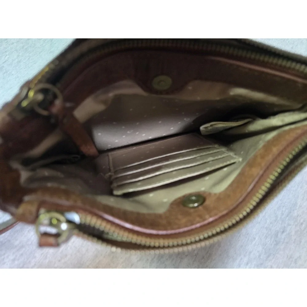 Lucky Brand Brown Leather Hobo Bag Shoulder Purse Vintage